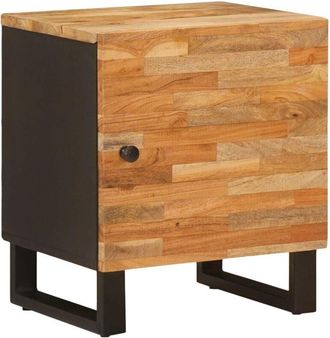 vidaXL Bedside Cabinet Brown 40 x 33 x 46 cm Solid Mango Wood vidaXL