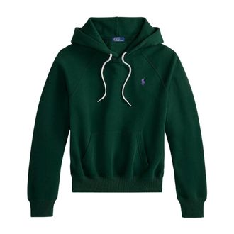 Polo Ralph Lauren Hoodies & sweatvesten, Dames, Groen, S, Geborduurde Logo Hoodie
