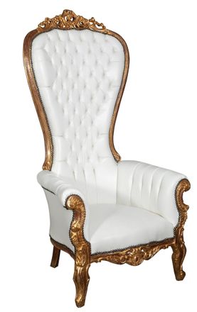 Biscottini International Silla Trono, Estilo Franc&eacute;s Luis Xvi, De Madera Maciza De Haya