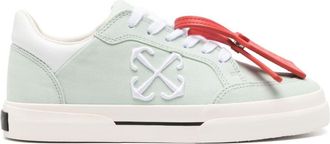 Off-white New Low Vulcanized canvas sneakers - women - Rubber/Calf Leather/Canvas - 35 - Green