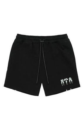 Rta Clyde Pull-On Shorts in Black Razor R at Nordstrom, Size Xxx-Large