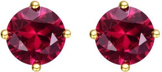 Rachel Glauber 14K Plated Cz Studs