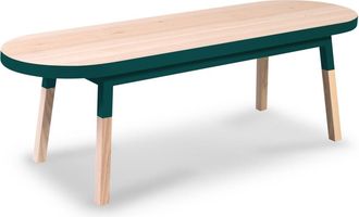 Mon Petit Meuble Français Mesa de centro de madera maciza de fresno 140 cm