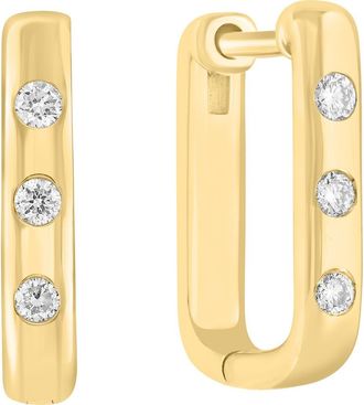 Effy Lab-Grown Diamond Hoop Earrings in Gold at Nordstrom Rack