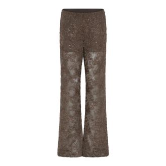 Bruuns Bazaar PholidoBBLynetta pants - Dames - Broeken - Bruin - Maat: M Poliester