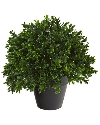 Nearly Natural 10In Boxwood Topiary Artificial Plant: Uv-Resistant (Indoor/Outdoor)