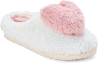 Dearfoams Rosie Furry Icon Clog Slipper in Muslin at Nordstrom, Size X-Large