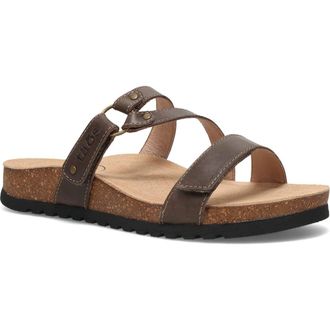 Taos Ringslide Slide Sandal in Mocha at Nordstrom, Size 10