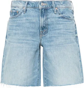 Mother Undercover denim shorts - women - Cotton - 24 - Blue
