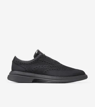 Cole Haan Mens &Oslash;riginal Grand CitySpectre Stitchlite Oxford Shoes - Black Size 10.5