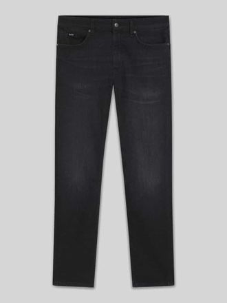 HUGO BOSS Slim Fit Jeans aus Baumwoll-Mix Modell DELAWARE in Dunkelgrau, Gr&ouml;&szlig;e 34/30