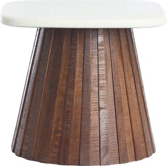 Light & Living Mesa Auxiliar Light & Living Okato Con Tapa Crema Sobre