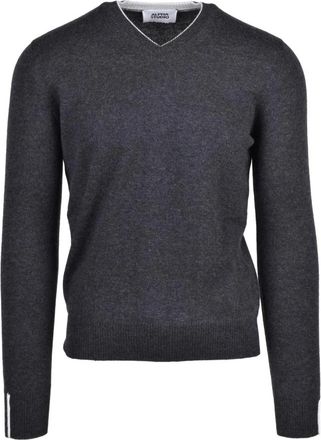 Alpha Studio Pullover met V-hals - Heren - V-hals truien - Zwart - XL - Wol - Truien & Vesten