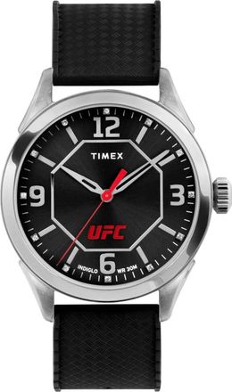 Timex Athena UFC Analoge Horloge Silicoon Band - Heren - Horloges - Zwart - ONE Size - Accessoires