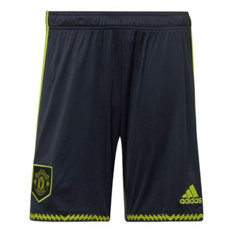 adidas Manchester United 22/23 Third Shorts Asia Sizing Black Green HE2980