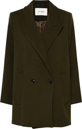 IVY OAK Jenna coat - women - Viscose/Polyamide/Virgin Wool - S - Green
