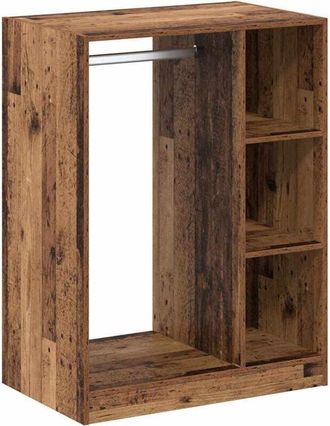 vidaXL Wardrobe with Shelf Old wood 77 x 48 x 102 cm Engineered wood Vidaxl