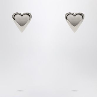 Alaia Le Coeur Bombé silver earrings