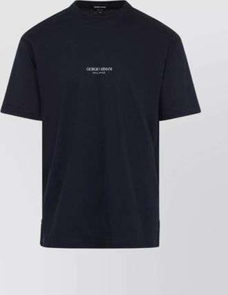 Giorgio Armani logo print cotton short-sleeve t-shirt