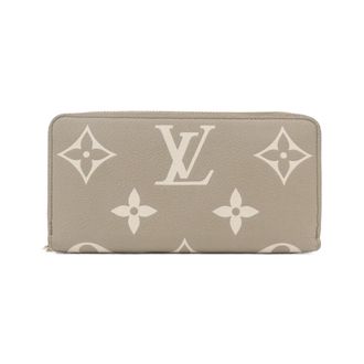 Louis Vuitton Monogram Empreinte Tourterelle Leather Long Wallet (Bi-Fold) (Pre-Owned)
