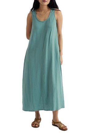 Seasalt Cornwall Helleborne Sleeveless Organic Cotton Dress in Sardine at Nordstrom, Size 18 Us