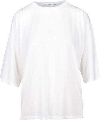 Skills & Genes White Crewneck Knit Top
