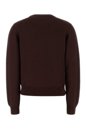 Maison Kitsun&eacute; Baby Fox Merino Sweater - Brown