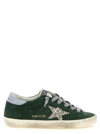 Golden Goose Green Embellished Sneakers