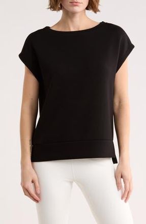 Zella Whisper Knit T-Shirt in Black at Nordstrom Rack, Size X-Small