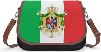 Generic Italian Italy Coat of Arms Flag Fashion Womens Crossbody Bags Novelty Handbag Shoulder Bag Purse