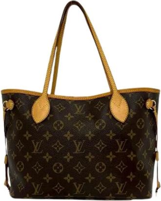 Louis Vuitton Pre-owned Neverfull Monogram Tote Bag - Dames - Vintage Shopper - Bruin - ONE Size - Leer - Vintage