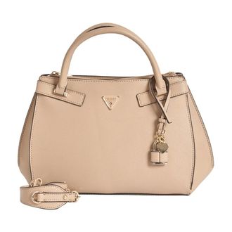 Guess Tassen, Dames, Beige, ONE Size, Leer, Serenova Girlfriend Satchel