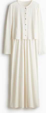H&M Pyjama aus Pointellejersey - White