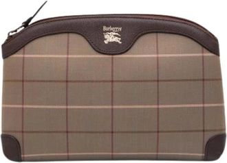 Burberry Pre-owned Clutches, female, Multicolor, Size: ONE SIZE Pre-owned Canvas Clutch
