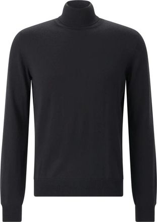 Gran Sasso Truien & Vesten, Heren, Zwart, XL, Turtleneck Sweater