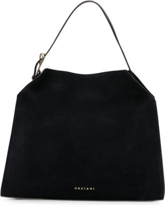 Orciani Trinity Midi - Dames - Handtassen - Blauw - ONE Size - Leer - Tassen
