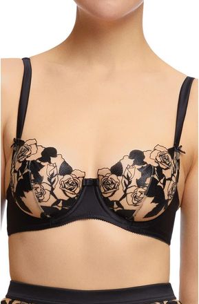 Dita Von Teese Rosabelle Underwire Balconette Bra in Black at Nordstrom, Size 32Dd