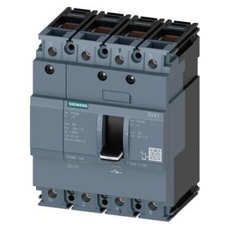 SIEMENS Interruttore Automatico 3VA1 IEC Frame 400 classe del potere di interruzione S Icu=36 kA con 415 V a 4 poli