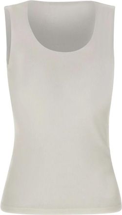Gran Sasso Tanktop - Dames - Tops zonder mouwen - Wit - XS - Katoen - Tops
