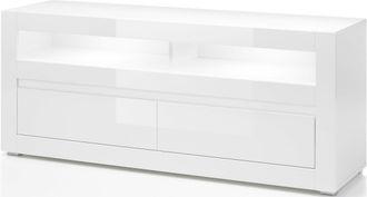 Inosign Lowboard »Carat« Breite 150 cm, wird mit 2 Leisten geliefert (weiss und grau)