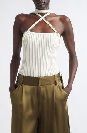 Aisling Camps Convertible Merino Wool Sweater Camisole in Ivory at Nordstrom, Size X-Small