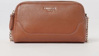 Twinset Mini Camera Cross-body Bag with Adjustable Strap and Metal Logo