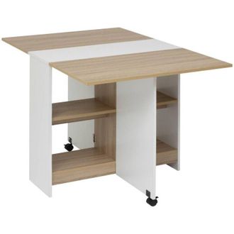 5five Simply Smart Tavolo pieghevole a 4 posti in legno e bianco eat up - 5five