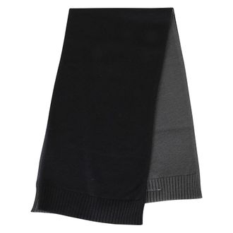 Maison Margiela Accessoires, Heren, Zwart, ONE Size, Tweekleurige Ribsjaal
