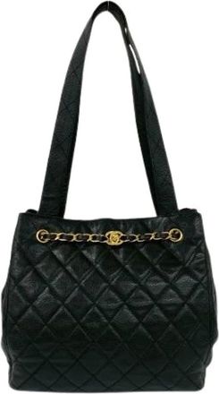 Chanel Pre-owned Bucket Bags, female, Black, Size: ONE SIZE Pre-owned Vintage Bucket Bag