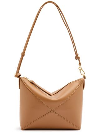 Loewe Puzzle Fold Leather Shoulder bag - Tan - One Size