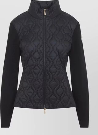 Moncler quilted zip-up cardigan