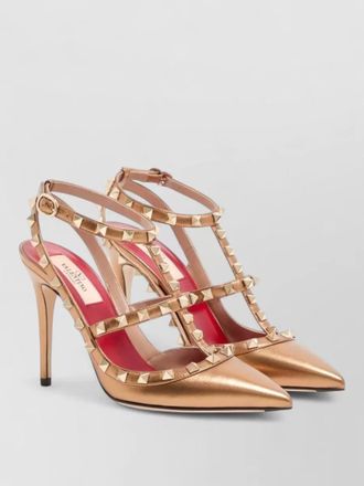 Valentino Garavani lace pumps ankle strap pointed toe