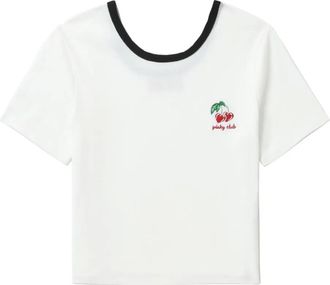 B+ab Top con ricamo - Bianco