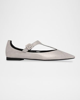 Pierre Hardy Eddie Patent Leather Mary Jane Flats